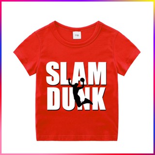卡通印花t恤slam DUNK男童短袖上衣時尚休閒潮流熱賣女童夏季新款運動衫套裝