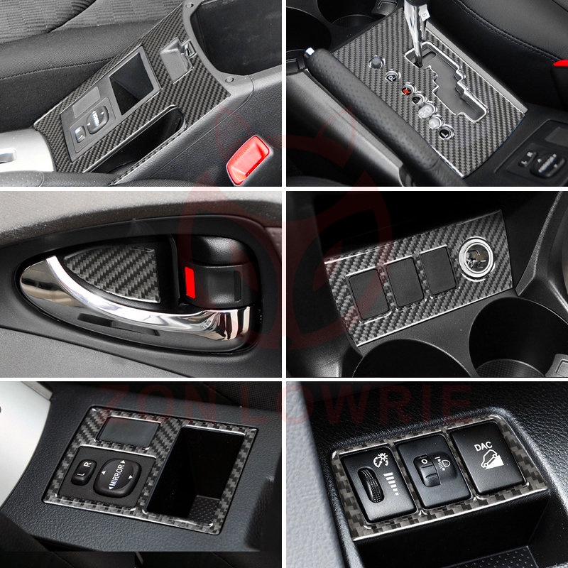 適用於Toyota豐田RAV4(06-12 年)汽車內飾大燈開關後視鏡貼紙煙霧打火機方向盤 車標 齒輪面板手剎面板車貼