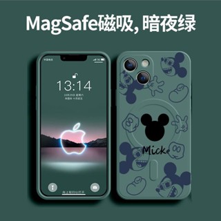 蘋果iphone 14 13 12 11 pro max plus x xs xr 8p手機殼magsafe磁吸情侶米奇