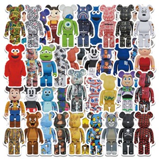 50張入 積木熊 Bearbrick 潮玩 防水行李箱貼紙 機車貼紙 筆電貼紙