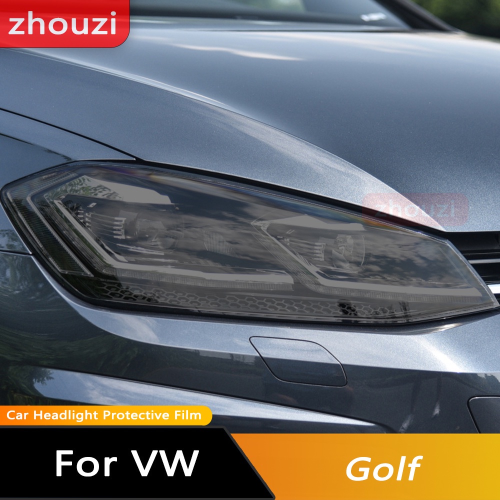 Volkswagen福斯高爾夫Golf 7 8 MK7 12-22 汽車大燈色調黑色保護膜熏黑尾燈透明燈TPU貼紙