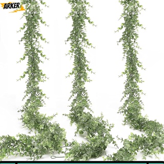 Ak 1.8米人造藤蔓掛桉樹葉花環人造植物婚禮背景牆裝飾