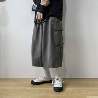 限時促銷韓版男士夏季工裝短褲七分褲子薄款嘻哈韓版潮流寬鬆百搭直筒新款