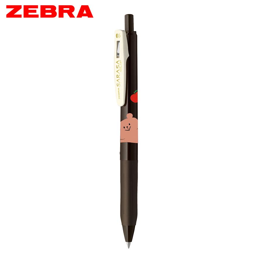 ZEBRA SARASA Clip鋼珠筆/ 可愛動物風/ 限量版/ 0.5/ 茶灰 eslite誠品