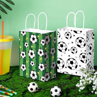 足球足球足球禮品袋紙袋兒童餅乾糖果包裝袋派對裝飾用品