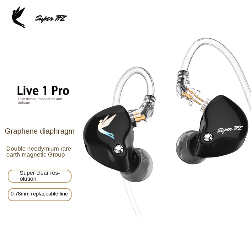 Super TFZ Live 1 Pro 3.5mm/type-c 入耳式耳機 Hifi 降噪監聽耳機有線耳塞 Dj 遊
