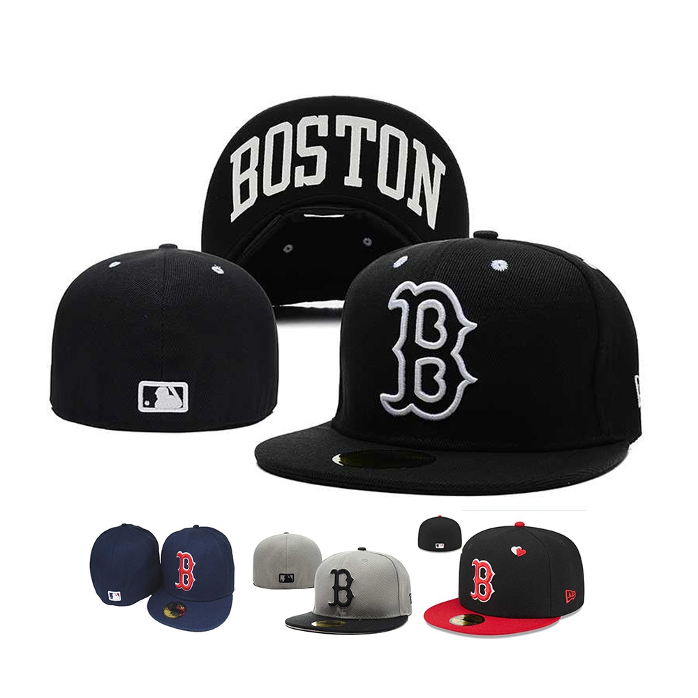 MLB 尺寸帽 全封 不可調整 4色 波士頓紅襪 Boston Red Sox 男女通用 棒球帽 板帽 嘻哈帽 時尚潮帽