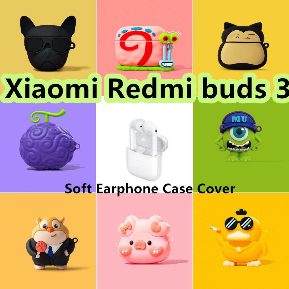 XIAOMI 【有貨】適用於小米 Redmi buds 3 Case Cool 卡通圖案適用於小米 Redmi buds
