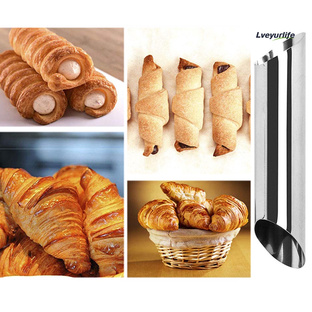 [LYL]-10Pcs 甜點不粘丹麥麵包 Cannoli 羊角麵包模具大螺旋烤管