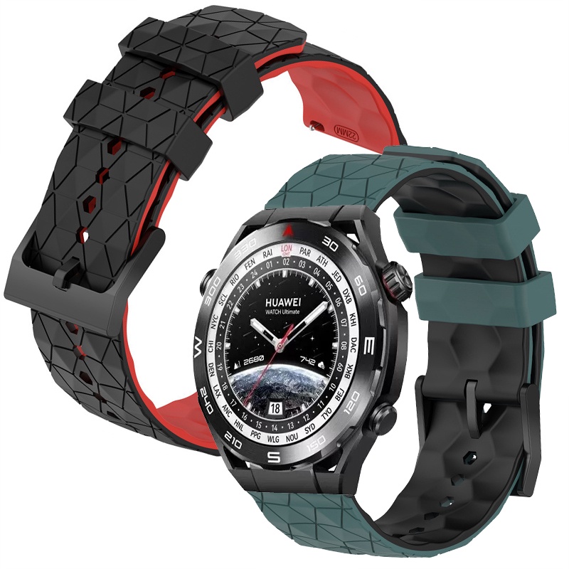 華為 Watch Ultimate 智能手錶更換錶帶 矽膠腕帶 華為手表 Ultimate 表带 手链 手环 腕带 硅胶