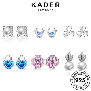 Kader Jewelry 原創耳釘女士珍珠鑽石耳環 925 莫桑石銀 M023