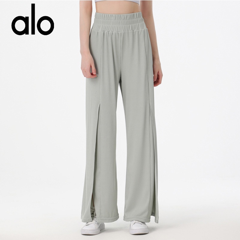 Alo Yoga 運動褲女寬鬆跑步休閒褲薄款闊腿健身褲