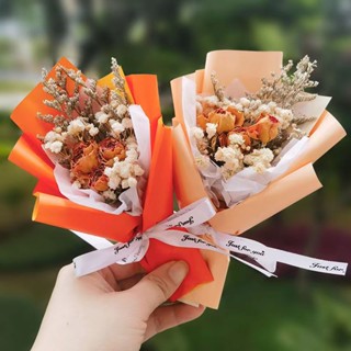 迷你小花束泡泡香皂玫瑰乾燥花伴手禮成品裝飾擺件永久儲存情人節送女友 永生花 生日禮物 永生玫瑰 繡球花 畢業禮物