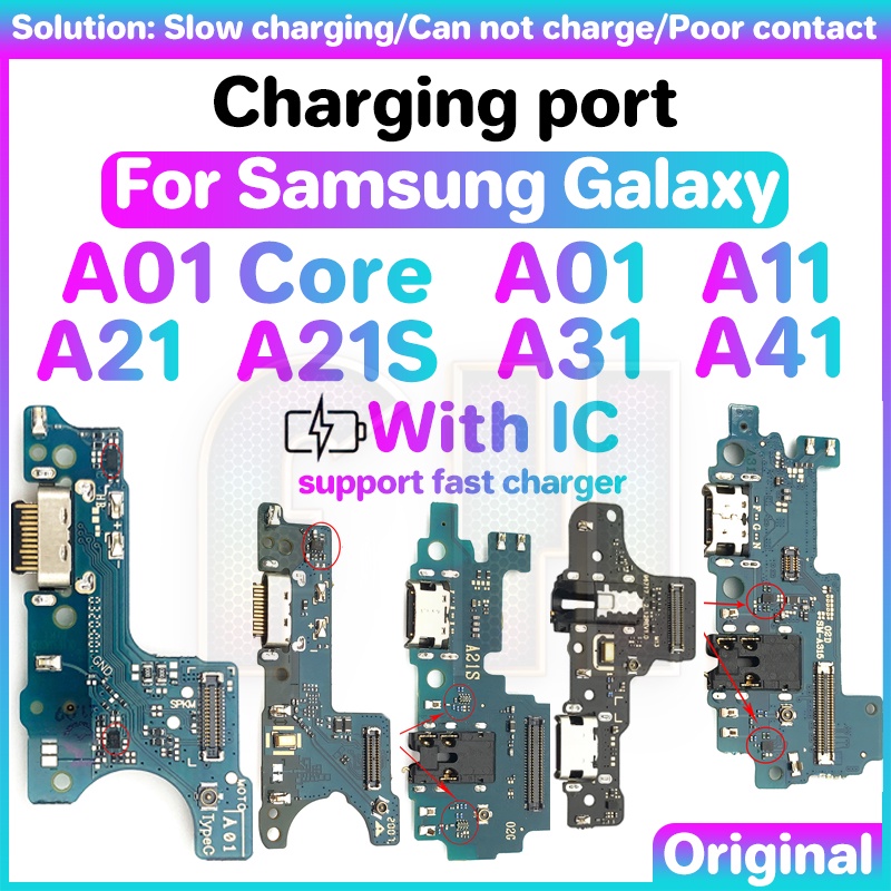 SAMSUNG 適用於三星 Galaxy A01 A11 A21 A21 A21S A31 A41 Core S 帶 I