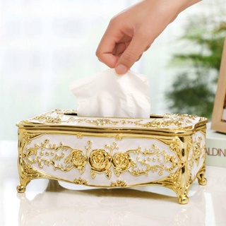 歐美式客廳家用紙巾盒輕奢風衛生紙收納盒茶几創意桌面抽紙盒擺件