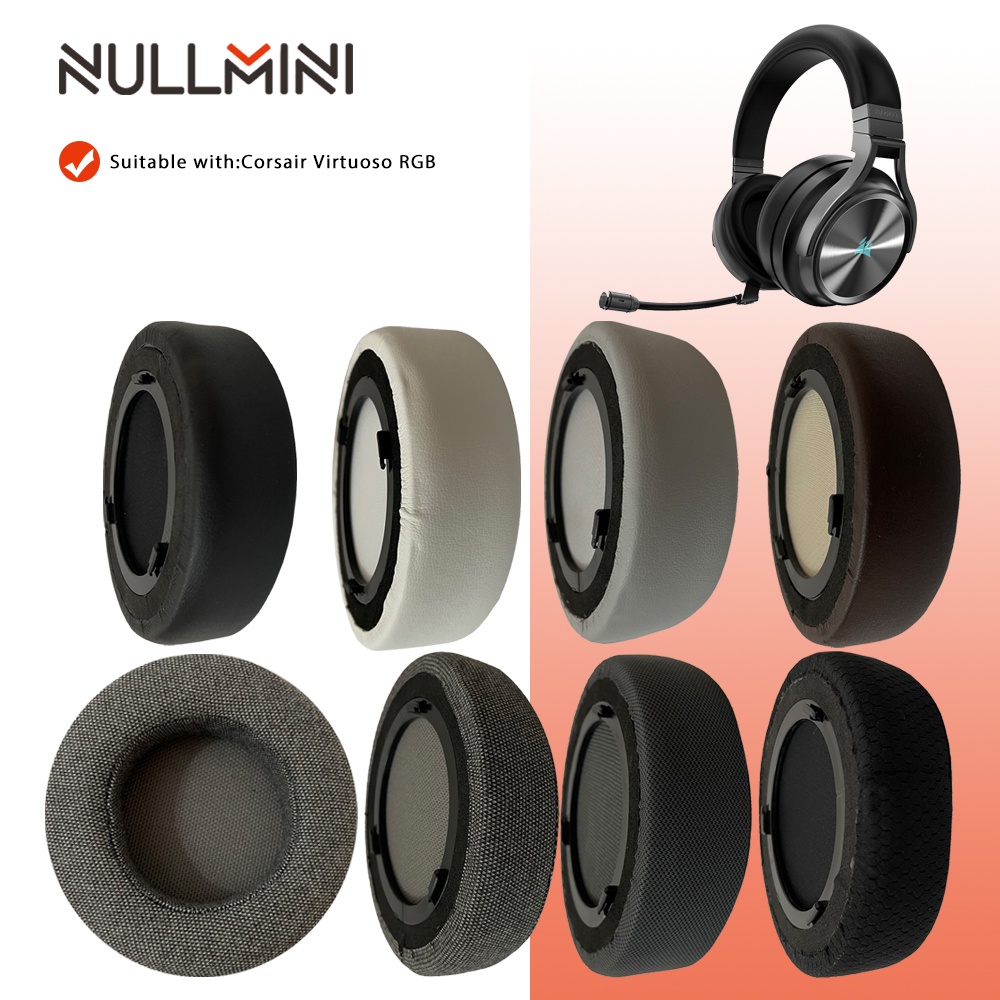 Nullmini 替換耳墊適用於 CORSAIR VIRTUOSO RGB 無線 SE 耳機耳機皮套耳機耳罩
