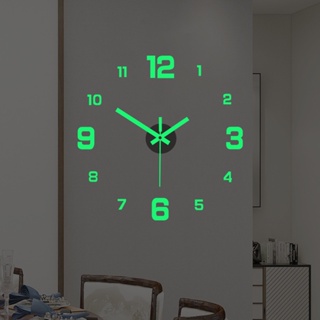 3D創意簡約數字時鐘 歐式diy靜音掛鐘 書房客廳免打孔牆貼鐘錶