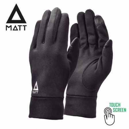 西班牙【MATT】Warmstrech Gloves 中性保暖彈性觸控手套 黑