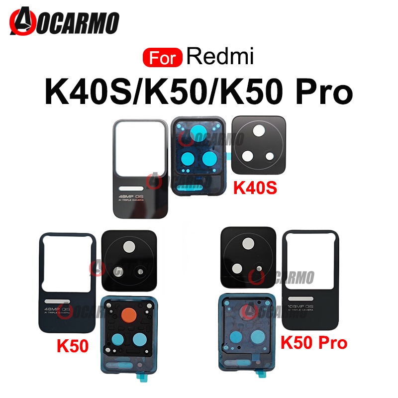 Redmi K40S K50 / K50 Pro 全套後置攝像頭鏡頭帶框架和攝像頭板維修更換部件