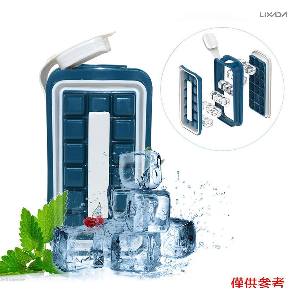 [新品到貨]36格食品級冰格製作模具矽膠製冰機收納盒便攜式冰塊[26]
