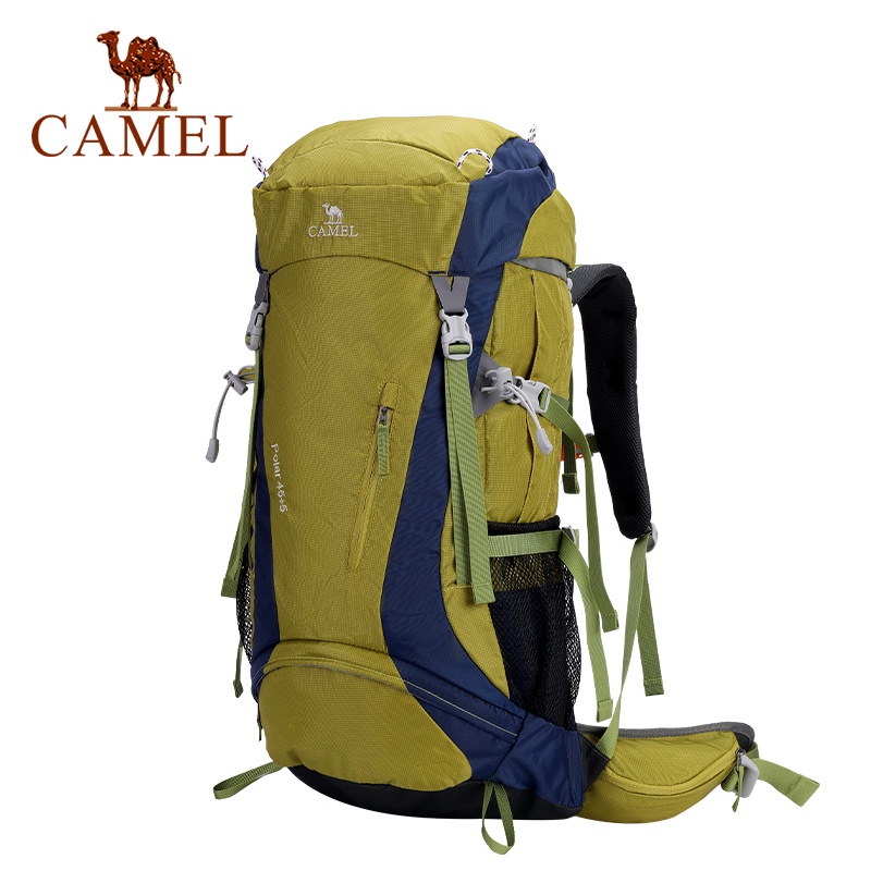Camel戶外登山包男士戶外徒步輕便大容量背包45+5l