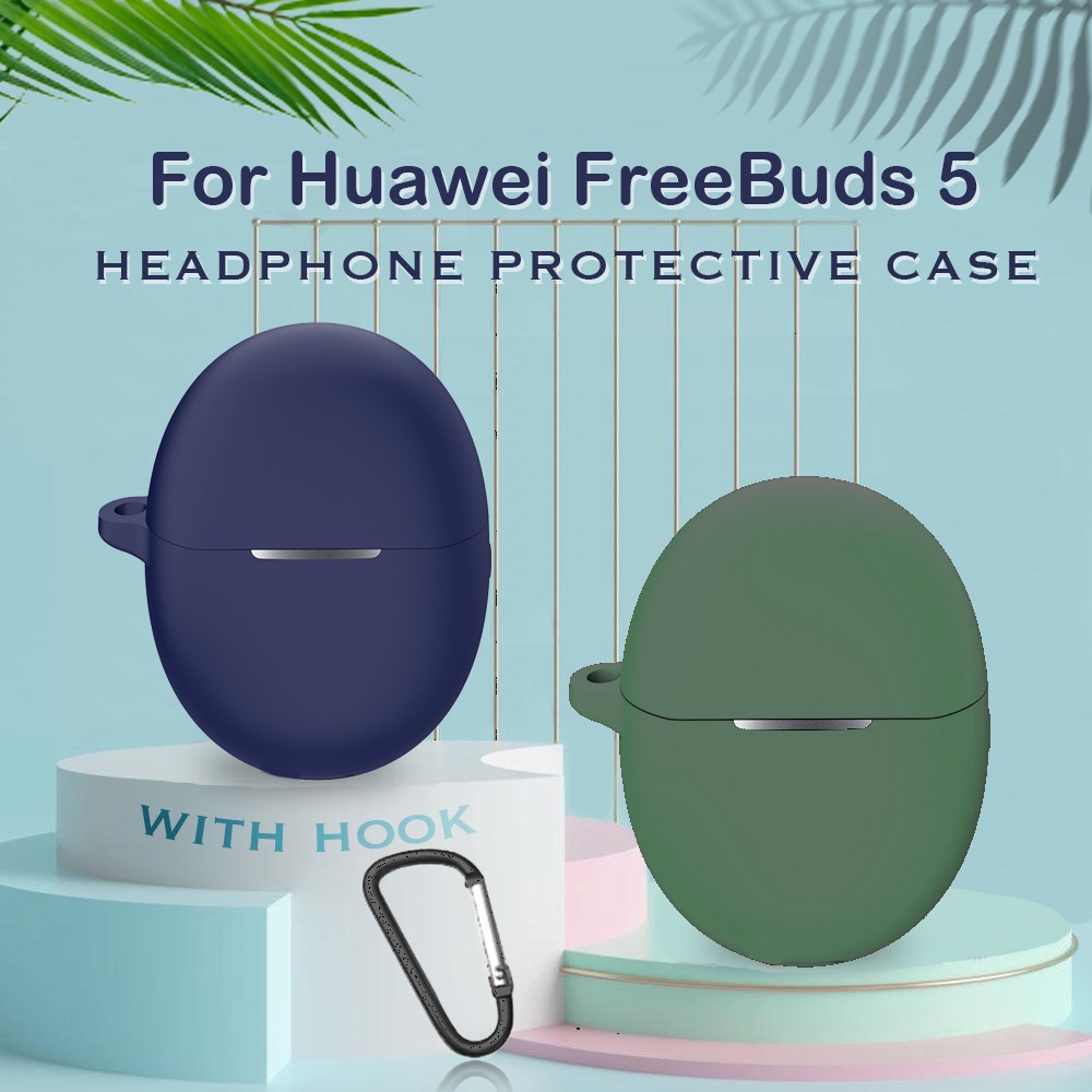 華為 Freebuds 5 無線藍牙耳機套矽膠保護套帶防丟扣配件