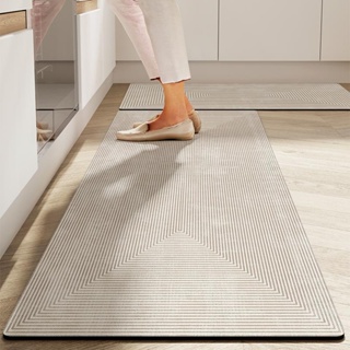 侘寂風廚房專用地墊防滑防油可擦免洗地毯硅藻泥吸水墊子防水腳墊