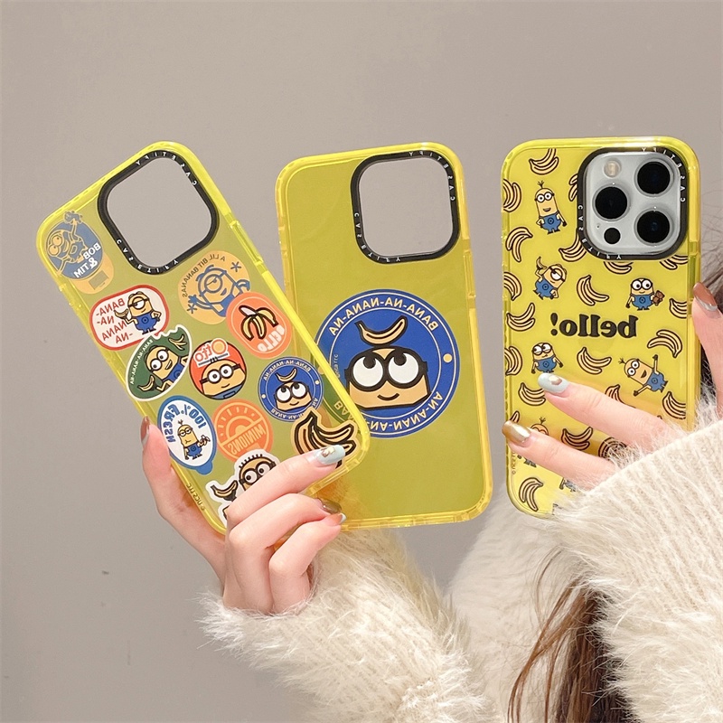 Casetify 卡通小黃人香蕉手機殼適用於 iPhone 14 13 12 11 Pro MAX XR X XS MA