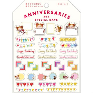 日本 Greeting Life Anniversaries裝飾貼紙/ Coco eslite誠品