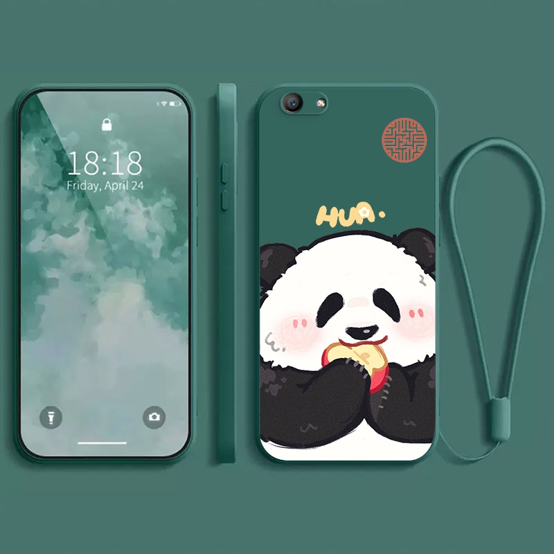 適用於 oppo F1S oppo a59 手機殼 oppo A71 手機殼 Lucky Panda 軟手機殼保護套