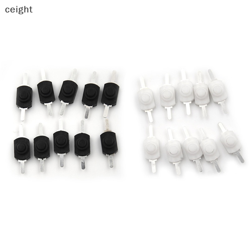 [ceight] 10pcs 12*8MM DC 1A 黑色開關迷你按鈕開關用於手電筒 TH