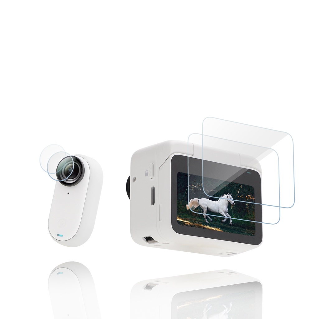 適用於insta360 GO 3鋼化膜防抖相機屏幕鏡頭保護膜配件