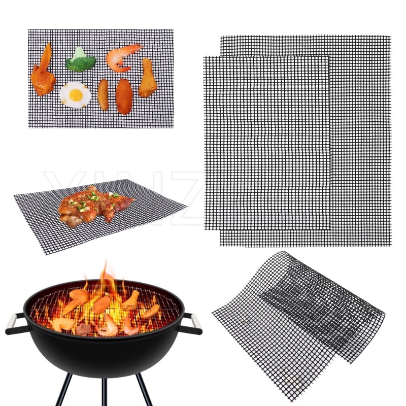 耐高溫可重複使用不粘燒烤網墊/燒烤配件/家庭烹飪燒烤墊-網