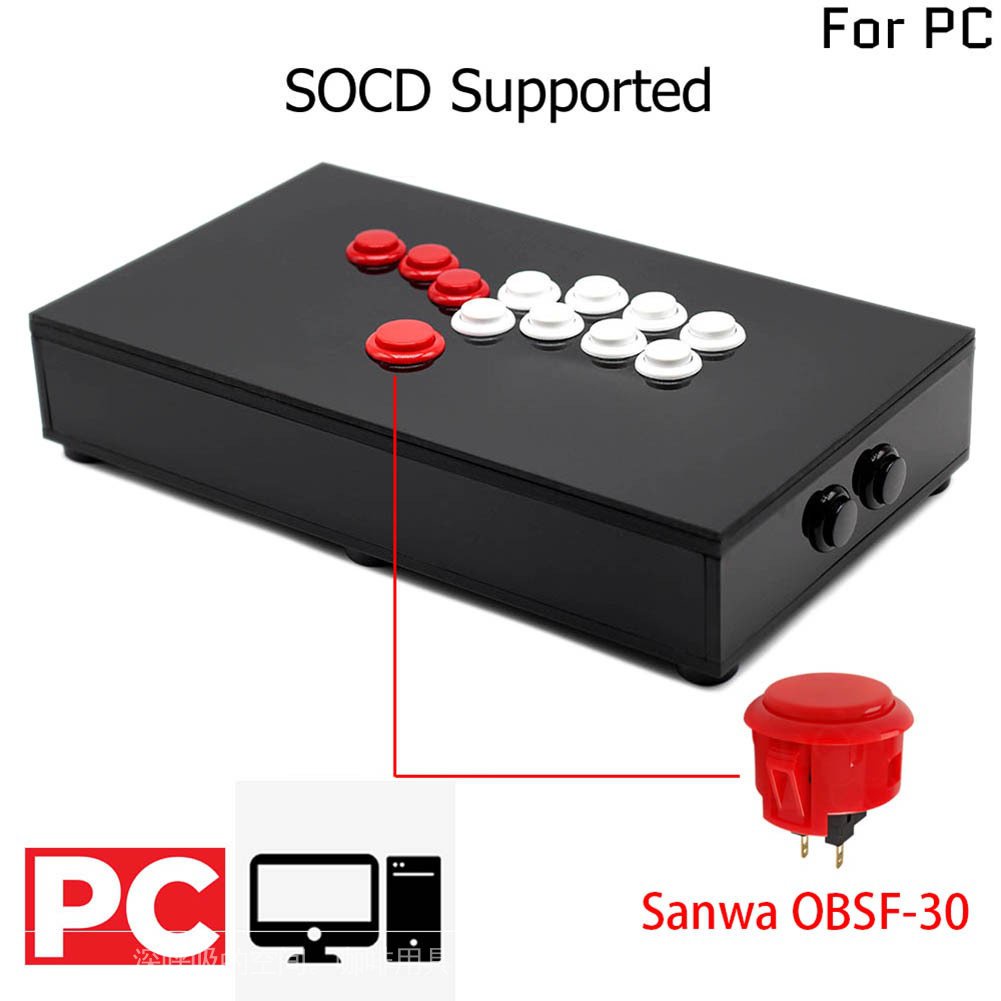 Hitbox全鍵街機格鬥搖桿格鬥王97電腦手機遊戲控制器hitbox可選ps4 SAWAN 9CU0