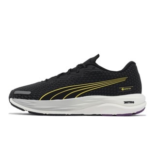 Puma 慢跑鞋 Velocity Nitro 2 GTX 防水 黑 黃 反光 路跑 女鞋【ACS】 37750804