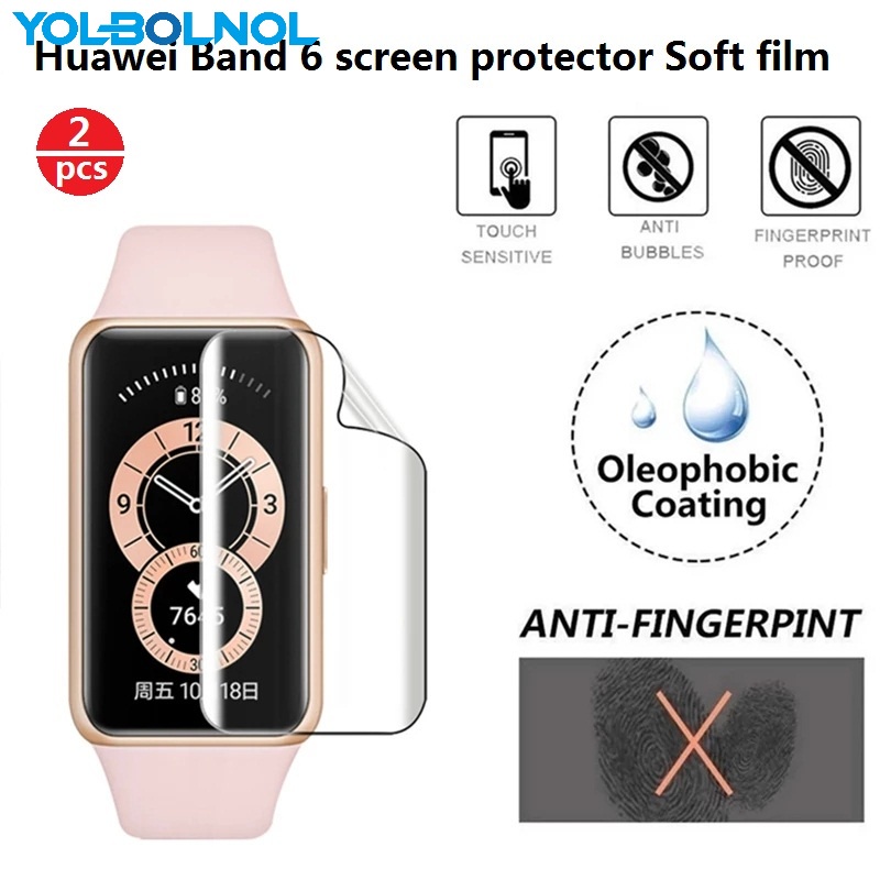 適用 華為手環6 軟膜螢幕貼 全覆蓋屏幕保護貼 華為榮耀手環6 智慧手錶 滿版螢幕保護貼