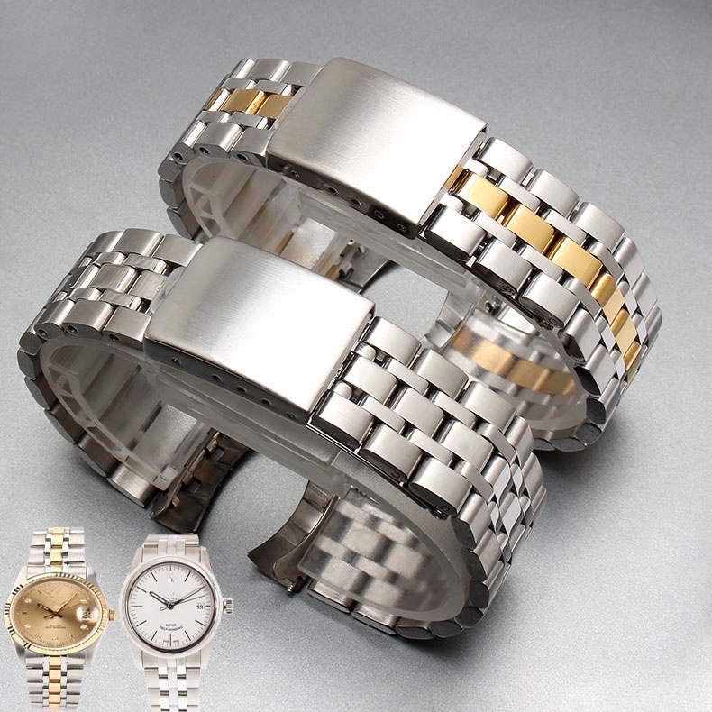 适配帝陀錶帶  王子不鏽鋼錶帶 精鋼 連身扣 實心手錶帶 Tudor錶鏈 鐘錶配件19mm