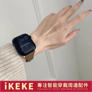 Apple Watch 錶帶 高質感真皮錶帶 復古風 小蠻腰錶帶 適用於 SE S7 S8 40mm 41mm 42mm