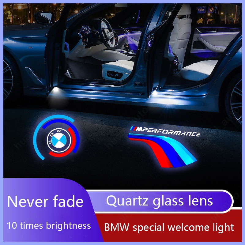 2 件裝 BMW LED 車門迎賓燈幻影標誌激光投影儀夜燈適用於 1 2 3 4 5 6 7 系列 X1 X2 X3 X