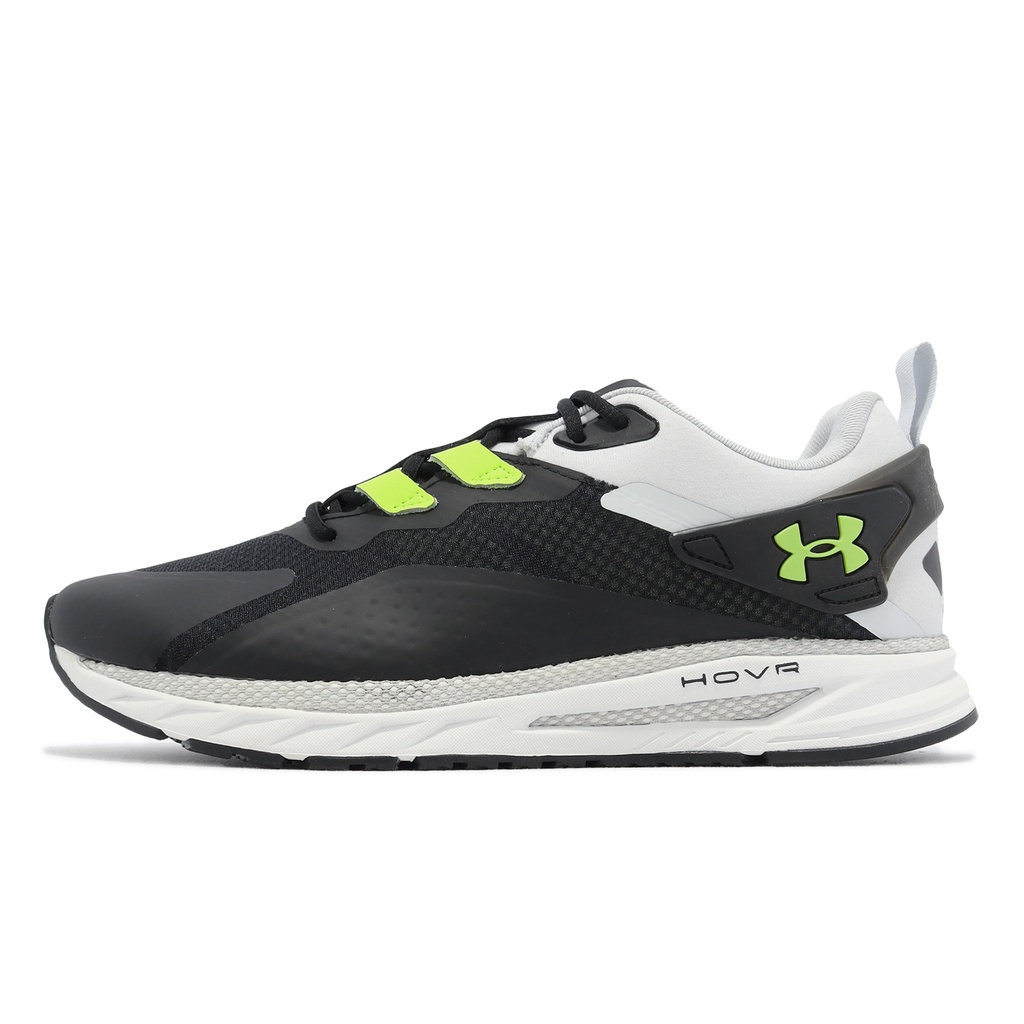 Under Armour UA 慢跑鞋 HOVR Flux MVMNT 黑白 螢光綠 男鞋 ACS 3025354002