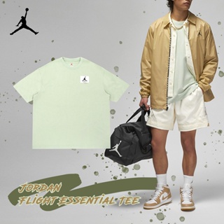 Nike 短袖 Jordan Flight 男款 綠 短T 寬鬆 喬丹 咬標【ACS】 DZ0605-321