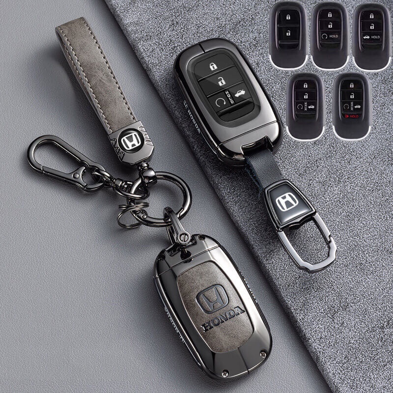 合金鑰匙套Honda CRV6代本田 HRV Civic11代鑰匙保護套改裝 鑰匙殼