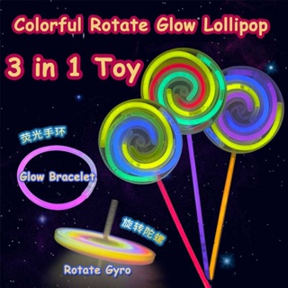 發光閃爍棒棒糖棒 LED 仙女棒發光派對用品益智玩具完美創意