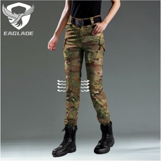 Eaglade 戰術工裝褲男式女式 IX9 英寸 CP 迷彩彈力防水
