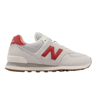 New Balance 574 灰 紅 麂皮 男鞋 女鞋 休閒鞋 NB [YUBO] U574RF2 D楦