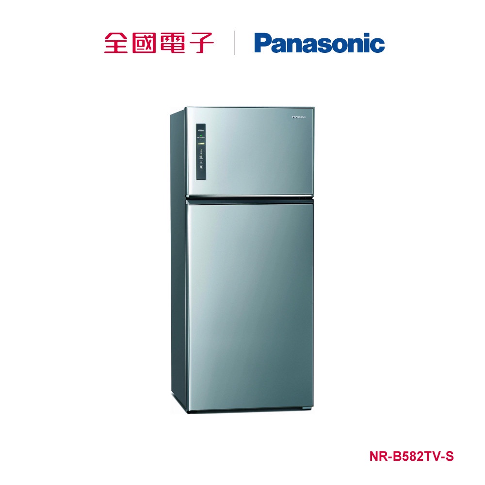 Panasonic 580L雙門鋼板冰箱-銀  NR-B582TV-S 【全國電子】