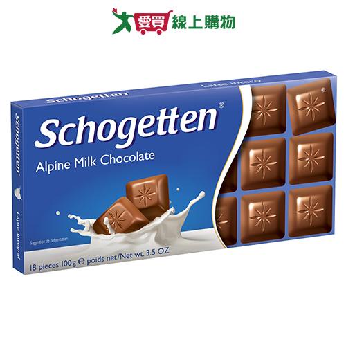 《 Schogetten》阿爾卑斯牛奶巧克力100g【愛買】