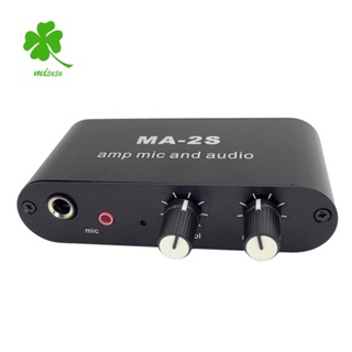 3.5mm電容麥克風放大器耳機放大器音樂音頻前置放大器混音板ma-2s