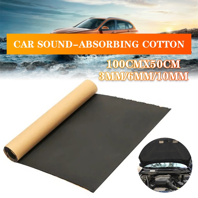 3/5/6/10mm 200CMx50CM 汽車家用隔音消音卡車防噪音隔音棉隔熱閉孔泡沫消音器