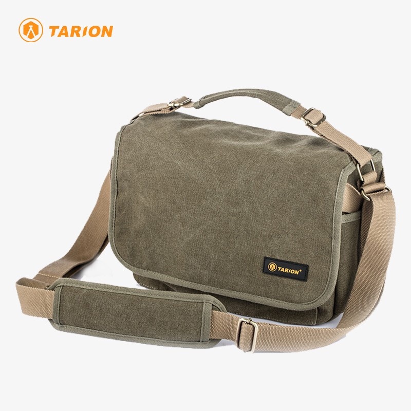 【現貨當日出貨】TARION德國單肩帆布攝影包便攜佳能單眼包多功能相機包斜背包大容量RS01 C7AW